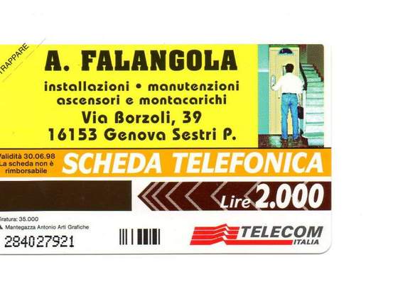 Product picture scheda telefonica rara